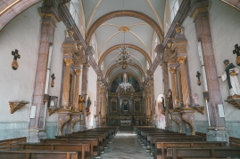 The inside of the parish